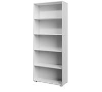 Casaria® Étagère bibliothèque Blanc 190 x 60 x 28 cm Meuble de Rangement Vela 5 Compartiments pour Salon Bureau Chambre