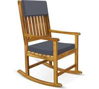 Casaria® Fauteuil à bascule de jardin résistant aux intempéries avec