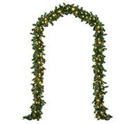 CASARIA® Guirlande de Noël lumineuse 10m 200 LED blanc chaud Décoration de noël en sapin artificiel pour intérieur extérieur