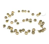 Casaria Guirlande Lumineuse 40 LED Fonctionnement à Piles 40 Boules de Noël Or IP44 8 Effets d'éclairage intérieur extérieur Fonction minuterie