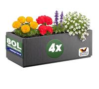 Casaria Lot 4X Jardinières Ethica Anthracite