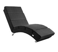 Casaria Méridienne London Chaise de Relaxation Chaise Longue d'intérieur Design Fauteuil Relax Salon Anthracite