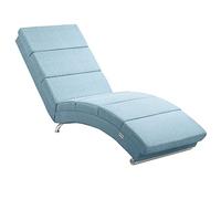 Casaria Méridienne London Chaise de Relaxation Chaise Longue d'intérieur Design Fauteuil Relax Salon Bleu pétrole