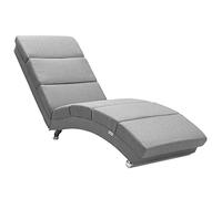 Casaria Méridienne London Chaise de Relaxation Chaise Longue d'intérieur Design Fauteuil Relax Salon Gris