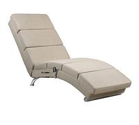 Casaria Méridienne London Chaise Longue d'intérieur Design avec Fonction de Massage Chauffage Fauteuil Relax Salon Sable