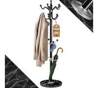 Casaria Porte-manteau avec socle Noir