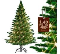 Sapin de Noël artificiel 140-180cm support inclus arbre de noël décoration