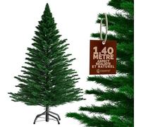 CASARIA® Sapin de Noël Artificiel 140 cm Vert Pied métal 470 Branches PE Imitation Parfaite décoration de noël fêtes Arbre de noël réutilisable
