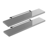 CASARIA® Set de 2 Étagères murales flottantes effet flottant étagère bois