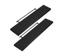CASARIA® Set de 2 Étagères murales flottantes effet flottant étagère bois