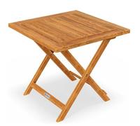 Table basse pliante en bois - Tables jardin d'appoint - 46x46cm pliable - Acacia