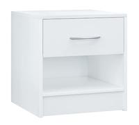 Casaria® Table de Nuit Table de Chevet avec tiroir Blanc mobilier Chambre à Coucher 39x28x41cm Table d'appoint intérieur