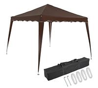 CASARIA® Tonnelle de Jardin Pliable Capri 3x3m Pop-Up Protection UV 50+ imperméable Sac Camping pavillon de Jardin Tente réception Tente Pliante Brun foncé