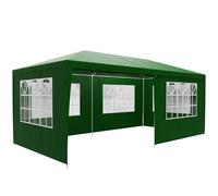 Casaria® Tonnelle de Jardin Rimini Vert 3x6m avec Toile Hydrofuge 6 parois latérales Barnum Tente de réception fête extérieur