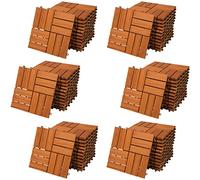 Dalles de terrasse bois d’acacia certifié FSC® 6m² dalle acacia mosaïque 30x30cm système de clips dalle découpe possible