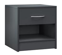 CASARIAŽ Table de Nuit Table de Chevet avec tiroir Anthracite mobilier Chambre ŕ Coucher 39x28x41cm Table d'appoint intérieur