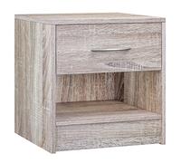 CASARIAŽ Table de Nuit Table de Chevet avec tiroir Chęne mobilier Chambre ŕ Coucher 39x28x41cm Table d'appoint intérieur