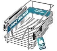 CASARIAŽ Tiroir télescopique de rangement 30 cm pour armoire cuisine tiroir de cuisine métal tiroir coulissant