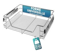 CASARIAŽ Tiroir télescopique de rangement 60 cm pour armoire cuisine tiroir de cuisine métal tiroir coulissant