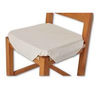 Casatessile Coussin Amovible de Chaise de Cuisine de modèle d'aile DE DAMA - Naturale, Individuel PIÈCE