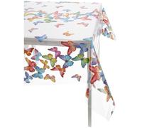 Casatessile Nappe Italienne en Plastique Transparent Cristallo Fantasia Nappe en PVC plastifié Outdoor - VAR. 6, Maxi 140x360 cm.