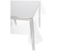 Casatessile Nappe Italienne Transparente plastifiée h 140 cm. Cristal Nappe en PVC plastifié Outdoor - VAR. 15, 4 Seats 140X140 cm.