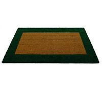 Casatessile Paillasson rectangulaire en Noix de Coco ECOCO Bordo - Verde, 40x80 cm.