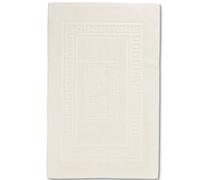 Casatessile Tapis de Bain éponge 60 x 120 cm Torino Tapis de Salle de Bain Absorbant en Coton, Tapis de Salle de Bain sans antidérapant - Panna