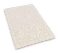 Casatessile Tapis de Bain éponge Coton Rebecca Tapis de Douche Long, Moyen ou de Douche - Beige, 40x60 cm.