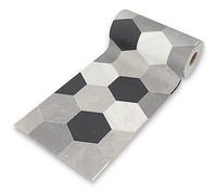 Casatessile Tapis de Cuisine antidérapant Lavable en Vinyle Chic 50 cm de Large. - VAR. 4, 80 cm.