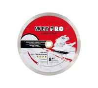 Casaverde Wet Pro Disque à tronçonner diamant à jante continue pour carrelage en porcelaine, marbre, 200 mm x 25,4 mm x 1,8 mm