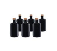 Casavetro 6 x 500 ML Bouteilles en Verre vides 0,5 L pour Prunelle, gin, Huile, bière, cidre, Soda, Vodka et Eau (6 x 500 ML)