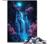 Cascade de Fleurs de Cerisier 1000 pièces Puzzle Cadeaux Puzzles Difficiles pour Adultes Soirée de Jeux en Famille Amusante, œuvre d'art décorative à Faire soi-même Taille 38x26cm