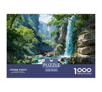 Cascade de la Vallée Émeraude Puzzle 1000 Pièces Adultes Enfants intéressant Puzzles 1000 Pièce Défi Jouet Décor À La Maison 70x50cm/1000pcs