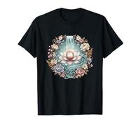 Cascade de Lotus Serein avec Aura Florale Pastel T-Shirt