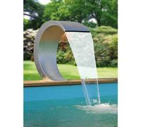 Cascade - Ubbink - Mamba S-LED - Inox - Gris - Dimensions 27,5 x 13,5 x 24 cm
