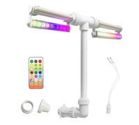 Cascade de piscine, télécommande rechargeable avec lumières | Fontaines d'eau à double pulvérisation pour piscines - pour piscine hors sol, spa, extérieur, jardin, jardin, jardin, cour, fête d'été