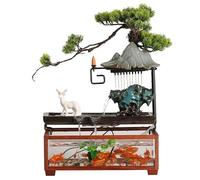 Cascade de Table, Ornements d'eau Courante, Paysage, Aquarium, Salon, Petite Fontaine, Cascade, Bureau, décorations créatives pour la Maison, Fontaine à Eau de Table