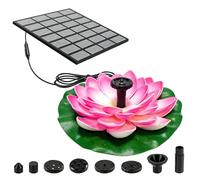 Cascade d'eau flottante alimentée par le - Paramètres de Jēt, ornement de paysage de lac de bassin de volière, moteur sans fil vert extérieur | Ornement aquatique convivial pour les voyages, Ki