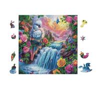 Cascade du Perroquet 100 Pièces Puzzle Adulte en Carton Épais Activité Manuelle Éducative Anti-Stress Cadeau Créatif Fête des Mères Rapport Qualité-Prix 28x28cm