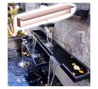 Cascade en acier inoxydable personnalisable pour étangs, sortie de trop-plein intégrée améliore les conceptions de jardin, de spa et d'aquascape