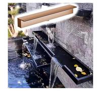 Cascade en acier inoxydable personnalisable pour étangs, sortie de trop-plein intégrée améliore les conceptions de jardin, de spa et d'aquascape