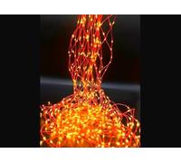 Cascade en nylon LED 2 m avec 20 fils, couleur argent RVB, matériau résistant, idéal pour la décoration. Conçu pour : ambiance d'événements et fêtes.