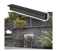 Cascade extérieure pour bassin à koï, design cascade en acier inoxydable, largeur 60 cm, pas besoin de pompe