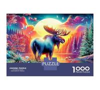 Cascade Fantastique Puzzle 1000 Pièces Orignant Cosmiquepour Experts Carton sans Odeur Difficile pour Collectionner Édition Limitée 52x38cm/1000pcs