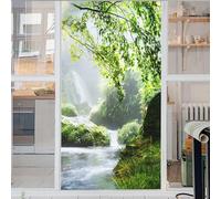 Cascade Film Fenetre Electrostatique Arbre Film Fenetre Anti Regard Salle De Bain Film Fenetre Anti Regard pour Maison Bureau Chambre Cuisine Portes 50x200cm