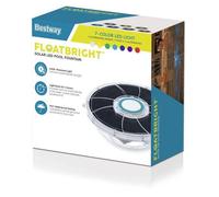 Bestway Fontaine de Piscine à LED Solaire FloatBright - 19,5 cm x 18,2 cm x 6,8 cm - Blanc