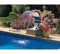 Cascade INOX Fontaine Piscine Bassin Modèle Cobra Hauteur 80cm