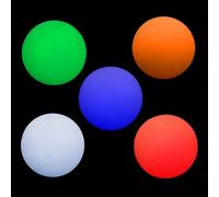 Cascade Juggling Lot de 3 balles de jonglage professionnelles LED - 70 mm - Balles lumineuses de qualité (stroboscopique) - Piles et sac de transport - Convient à tous les âges