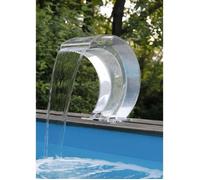 Cascade Mamba en acrylique avec LED pour piscine - UBBINK - 54x30x32 cm